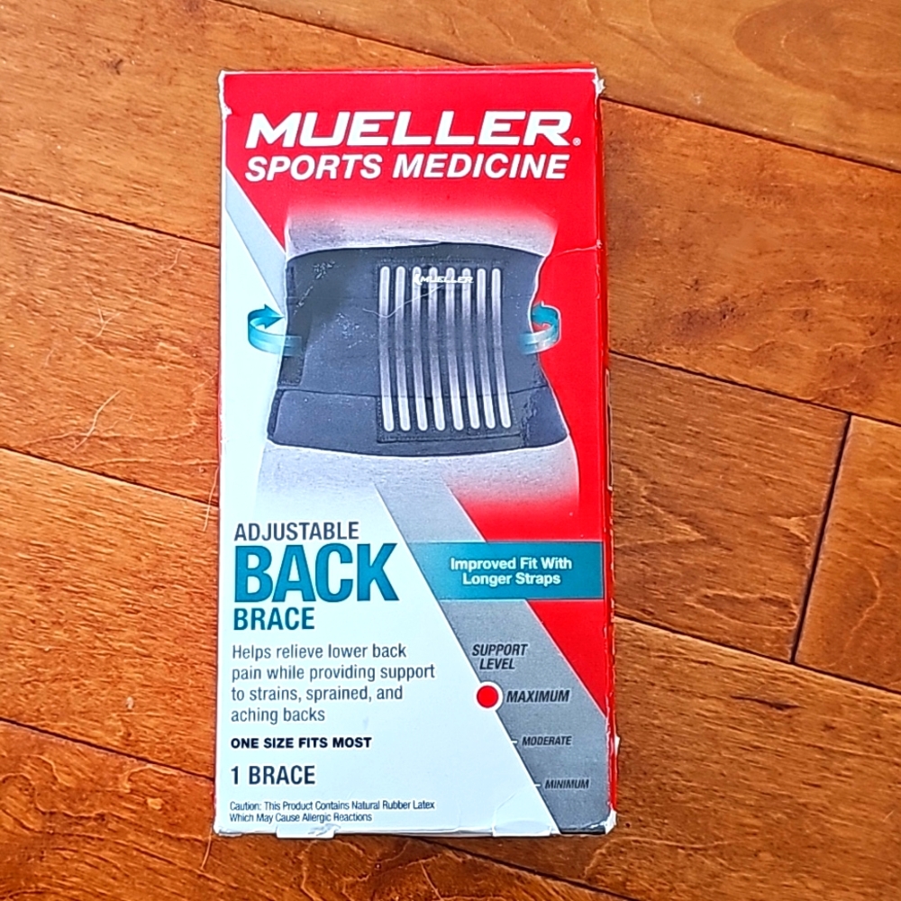 BACK BRACE, NIB, MUELLER, OS